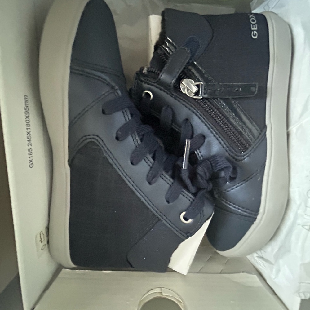 Geox Men's Navy High-Top Sneakers
